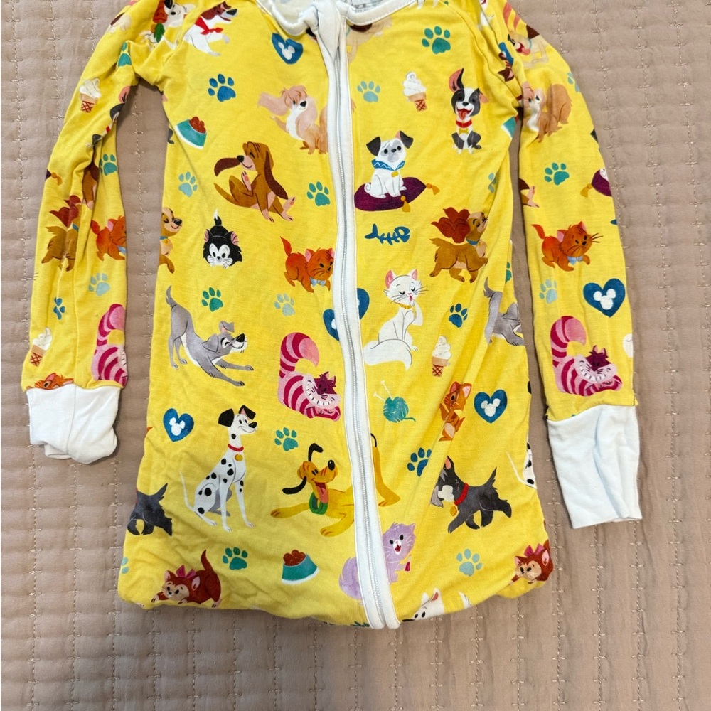 Little Sleepies Yellow Animal Print Kids Pajama Set
